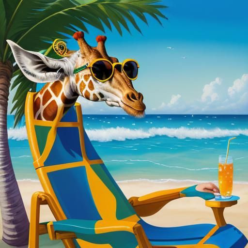Giraffe beach chair