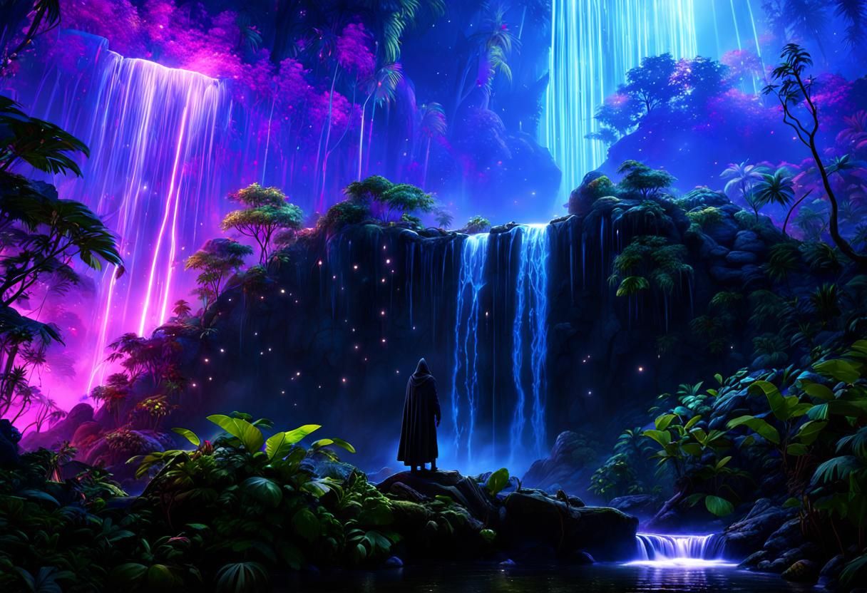 At the Base of the Waterfall