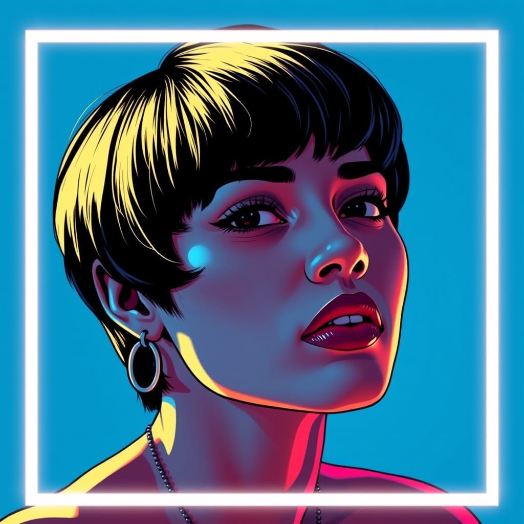 Neon Goddess of 90s House Music