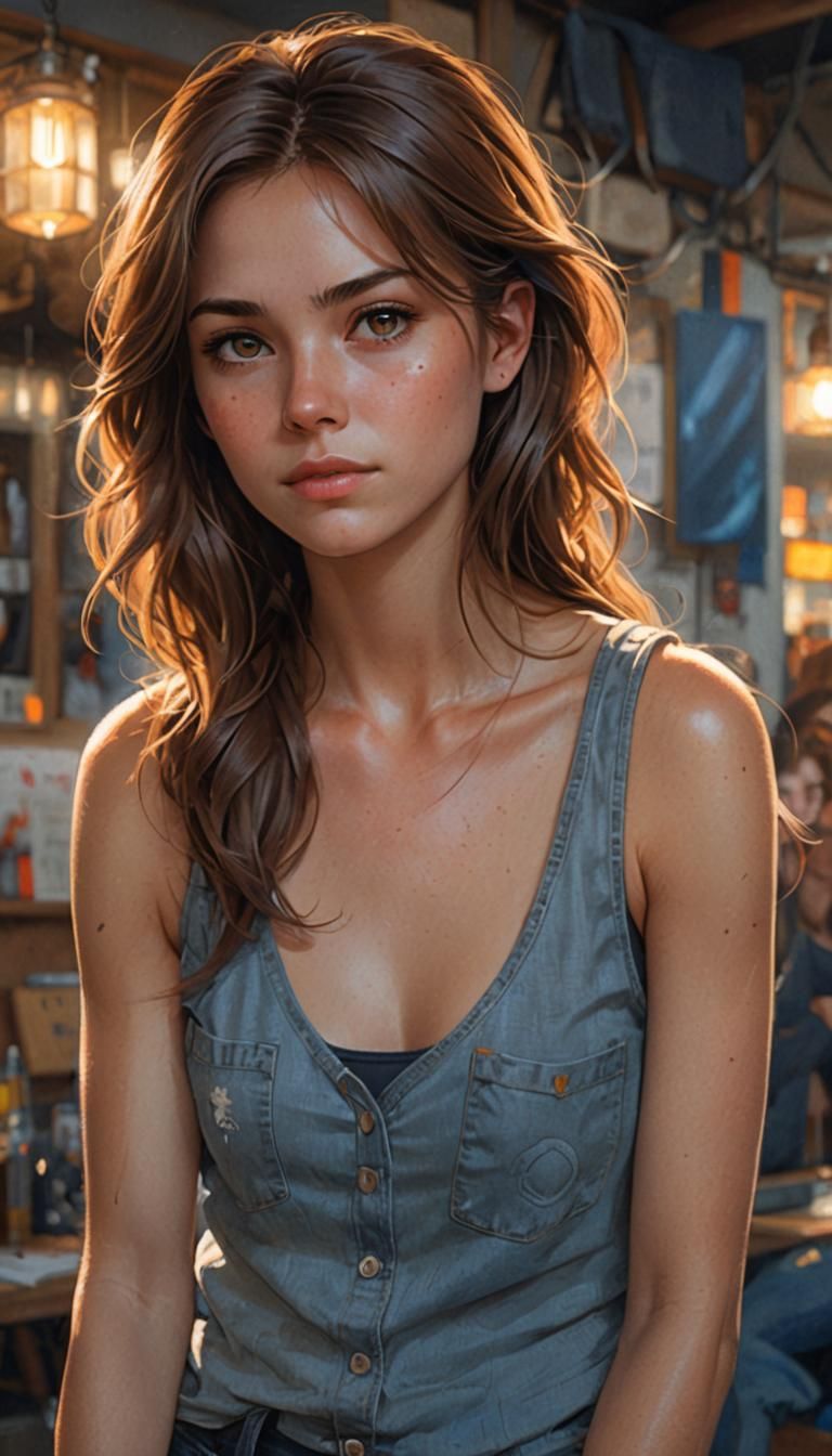 Hyperrealistic Portrait of a Woman in Art Nouveau Style