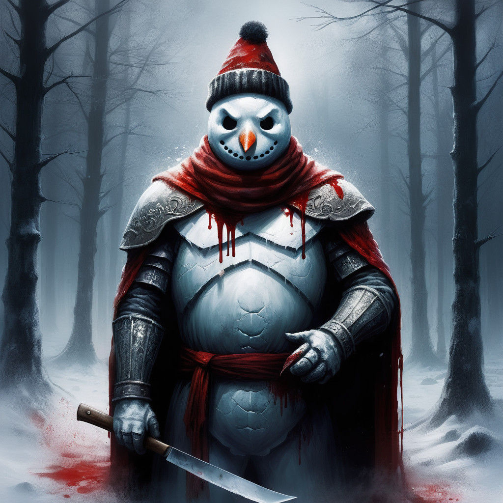 Surreal Dark Fantasy Masterpiece Depicts Frosty as a Bloodth...