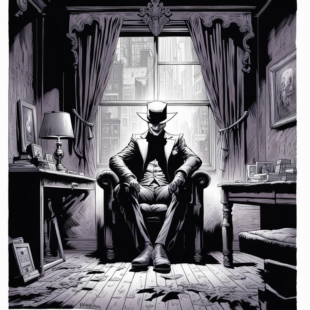 Joker's Batman Rorschach Test: Comic Book Art