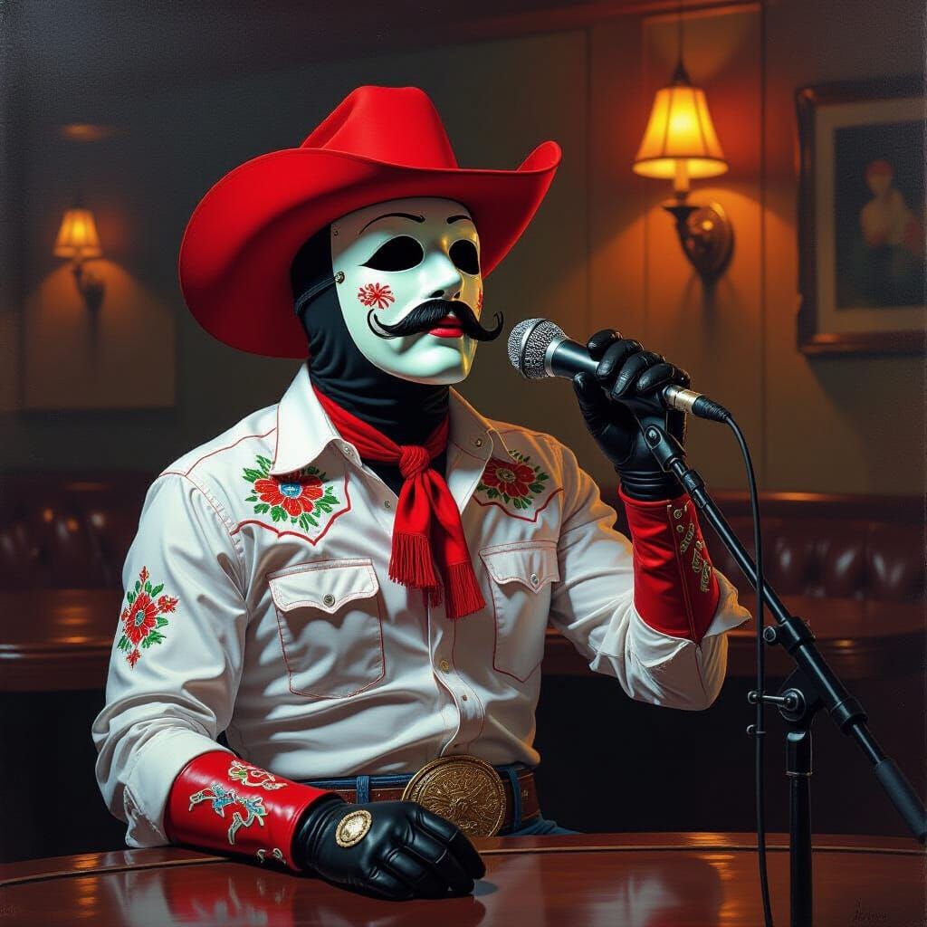 Orville Peck Turtle in Gouache and Watercolor Style