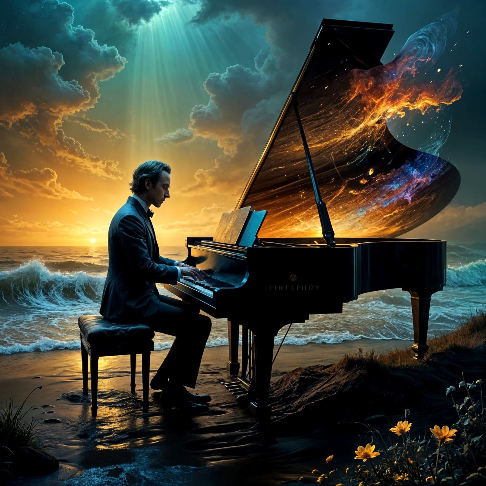 Chopin Piano Portrait With Ethereal Music Landscapes