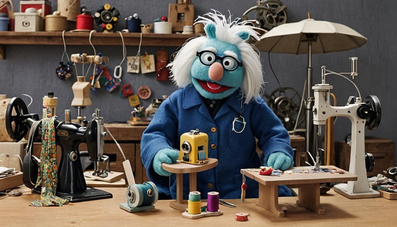 Snuffleupagus the Beach Tailor: Surreal Portrait