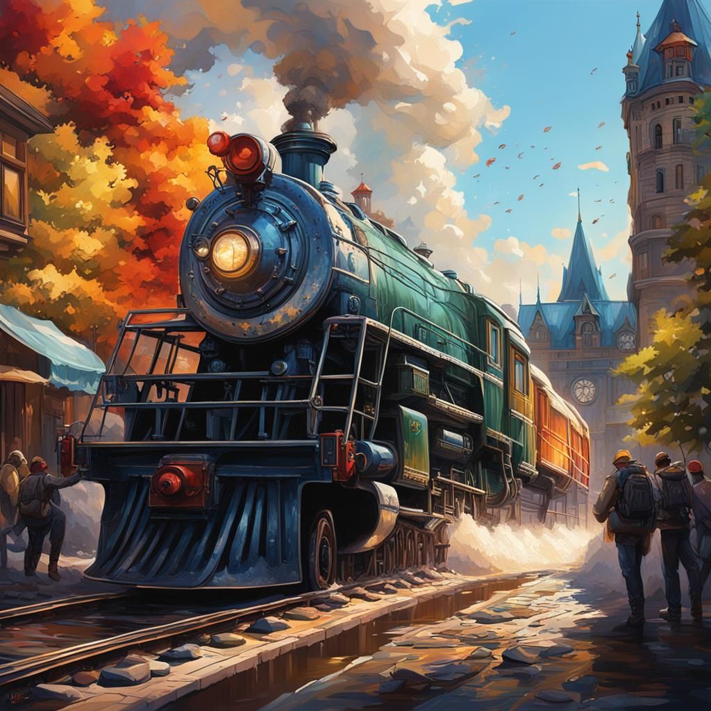 Magnificent Gatineau in Hyperrealistic Splash Art