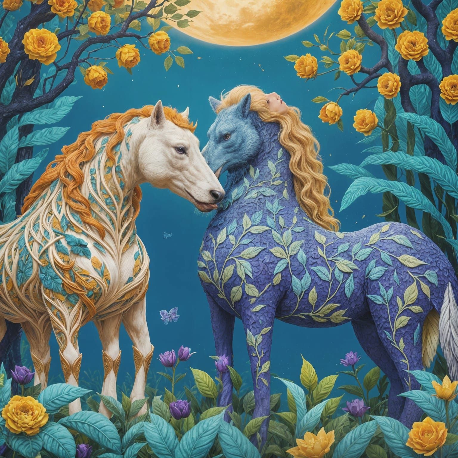 Passionate Relationship in Detailed Fantasy Concept Art