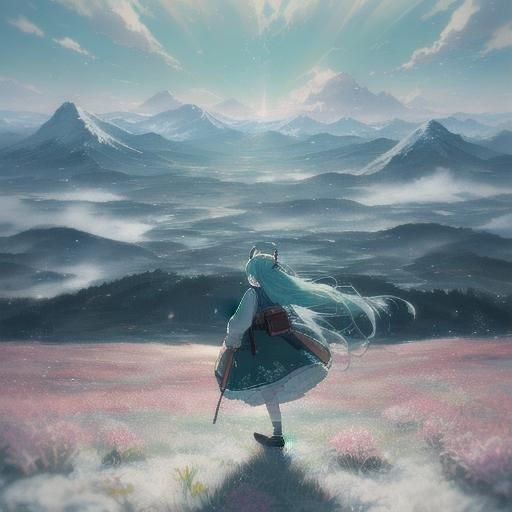 Hatsune Miku in Norwegian Folk Costume