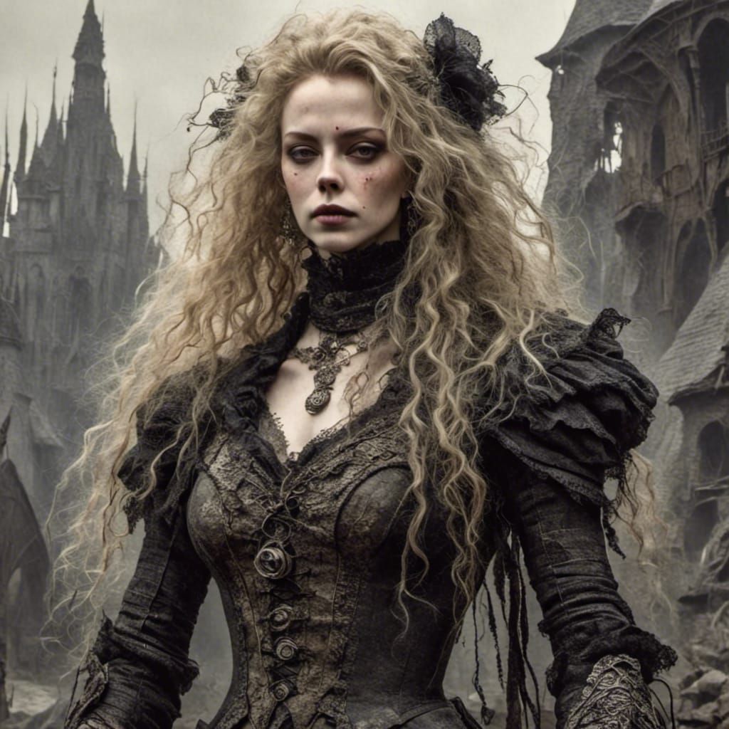 Dark Haired Blonde Portrait