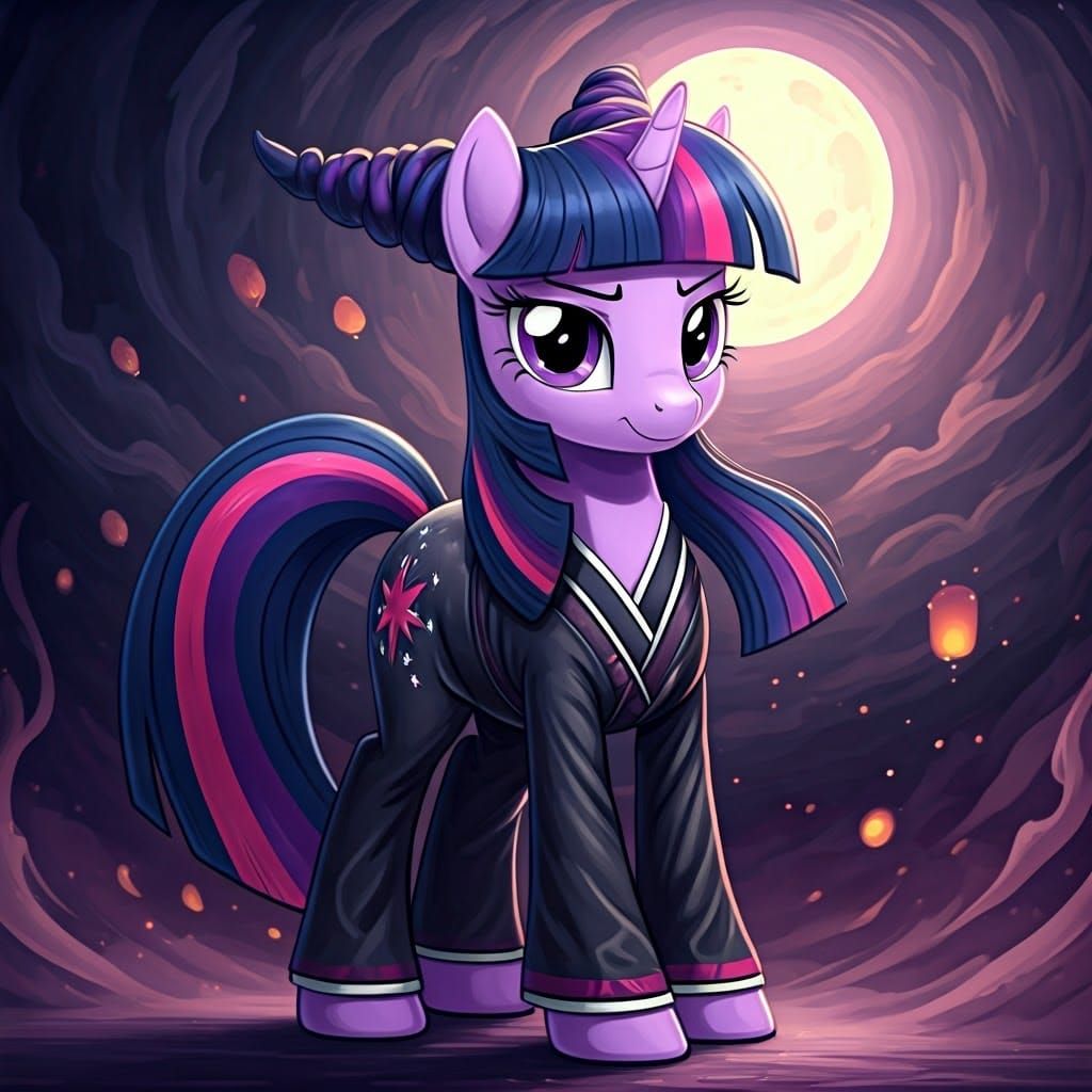 Mystical Fighter Pony Illuminated by Soft, Ethereal Light