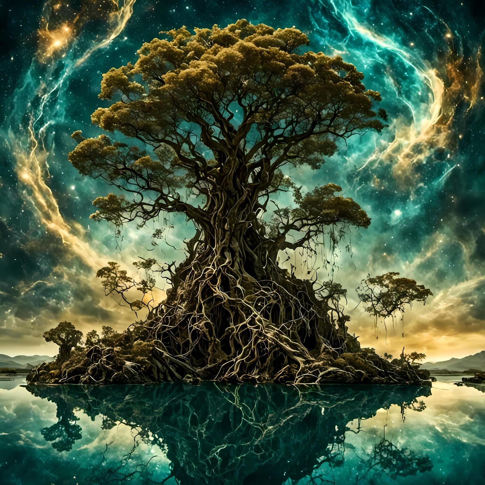 ancient twisted tree