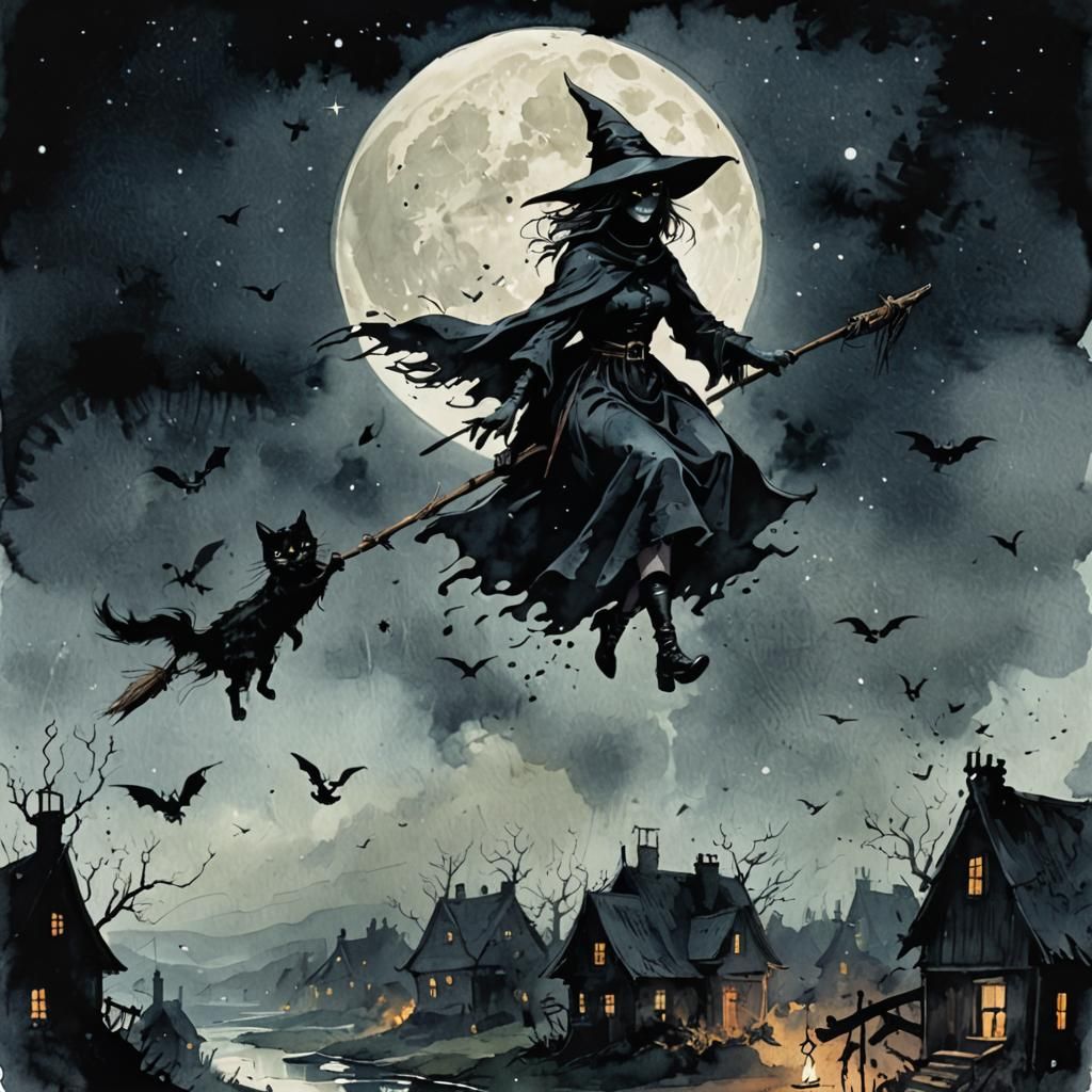 Cat comes too.🧙🏻🧹🐈‍⬛