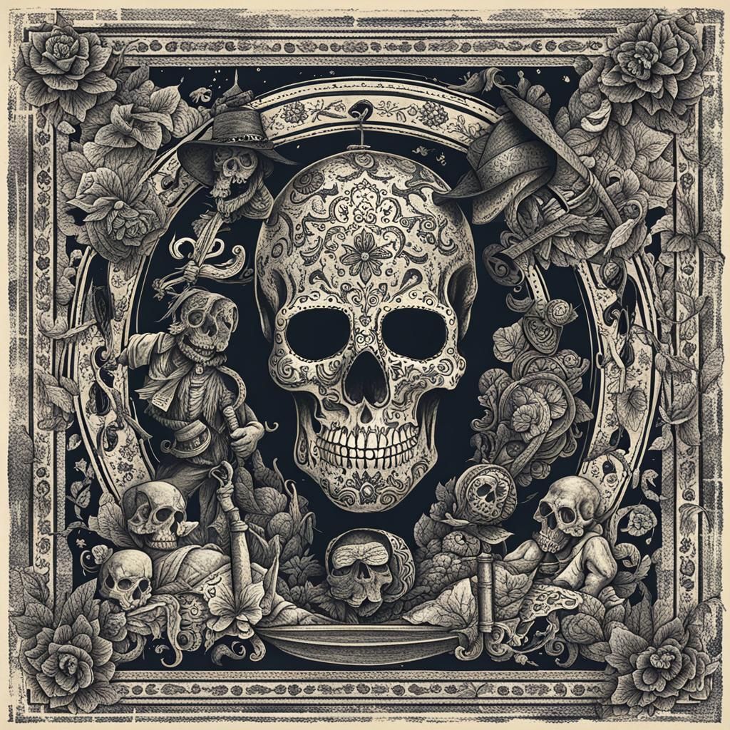 Mystical Mexican Brujo in Traditional Attire