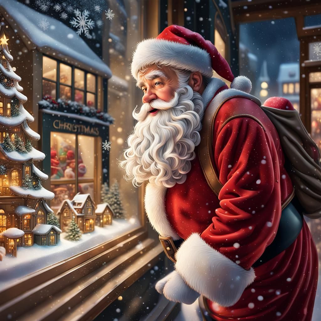 Santa Claus Toy Shop on Christmas Eve