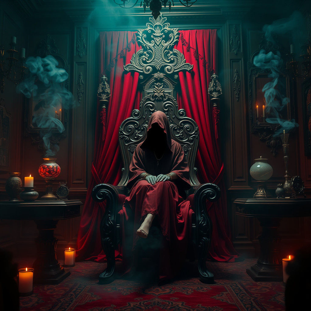 Mystical Brothel Scene in Dark Fantasy Style