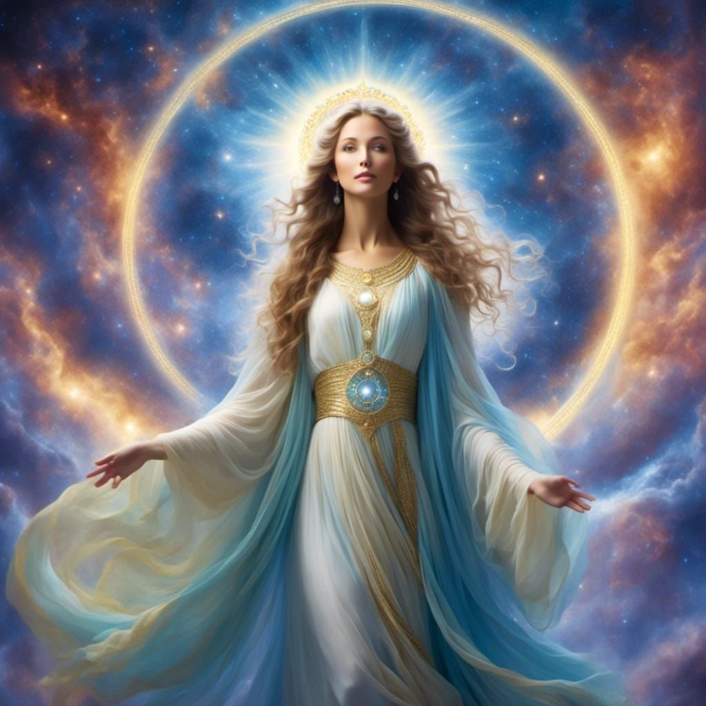 Ethereal Goddess Portrait of Divine Grace