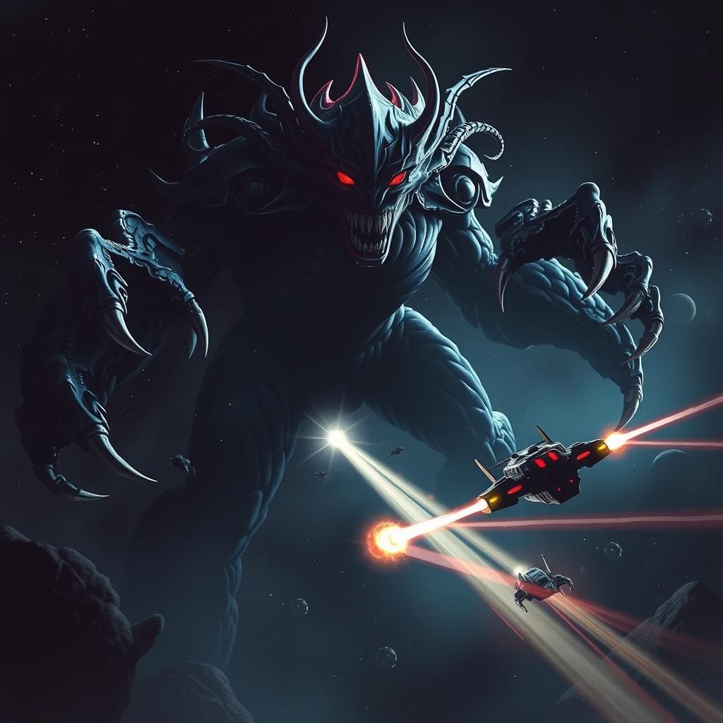 Dark Specter in Space: A Biomechanical Nightmare