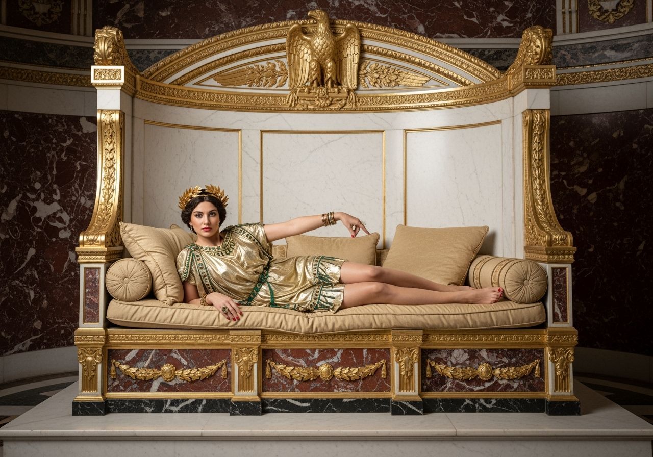 Empress Messalina in Ancient Rome Palace