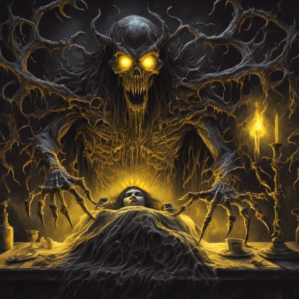 Monstrous Eyes Gleam Beneath the Bed