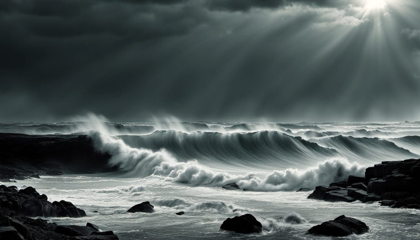 A coarse material made silken, the loss of the centre of the road, a watch keeping time by the second, 40 souls lost at ...