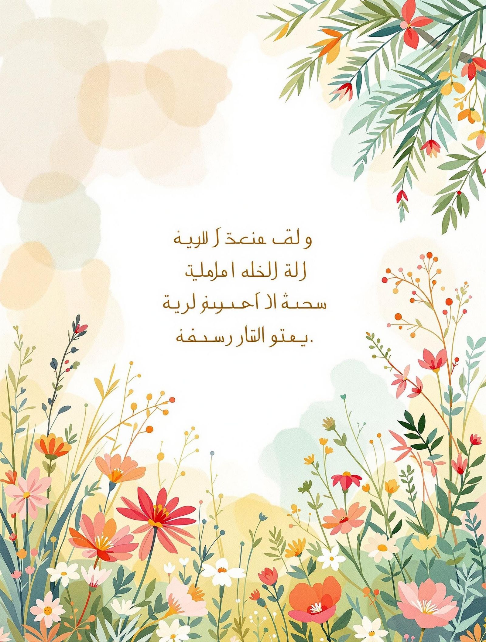 Whimsical Children's Book Page in Dreamy Watercolor Style