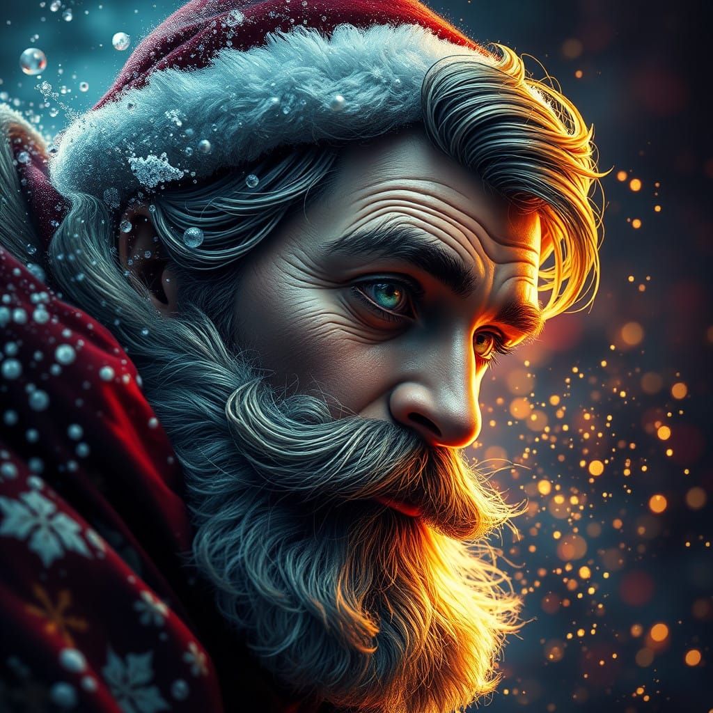 Spectacular Hyperrealistic Christmas Portrait