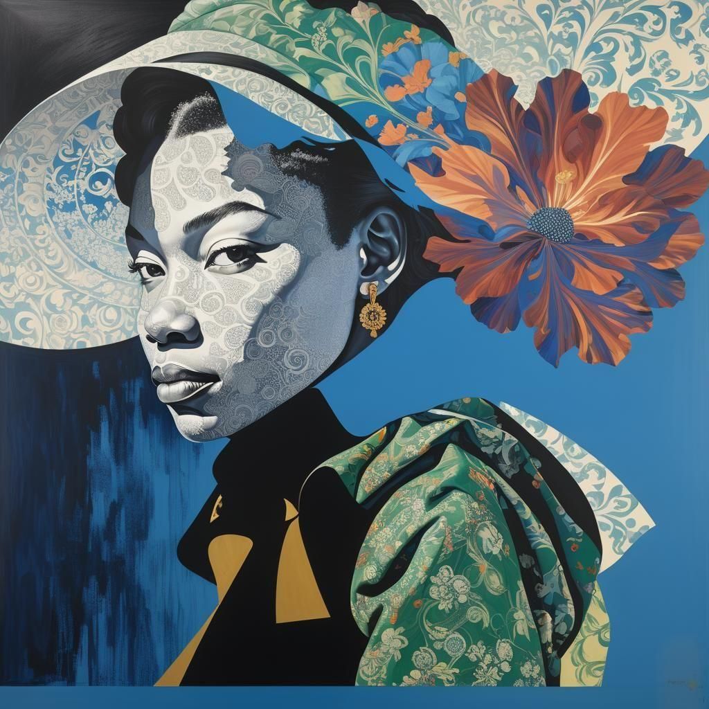 Abstract Portrait of a Woman in a Modern Style