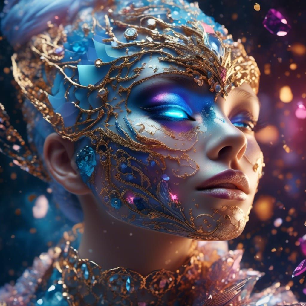 Radiant Sparkling Amulet with Intricate Carvings