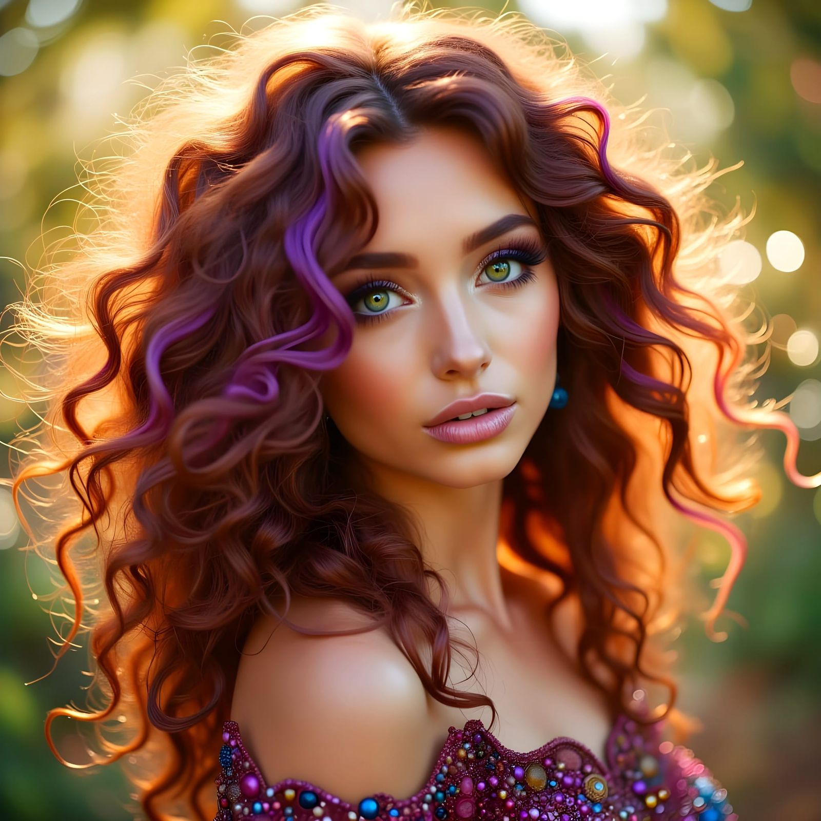 Bohemian Beauty in Vibrant Boho Chic Style