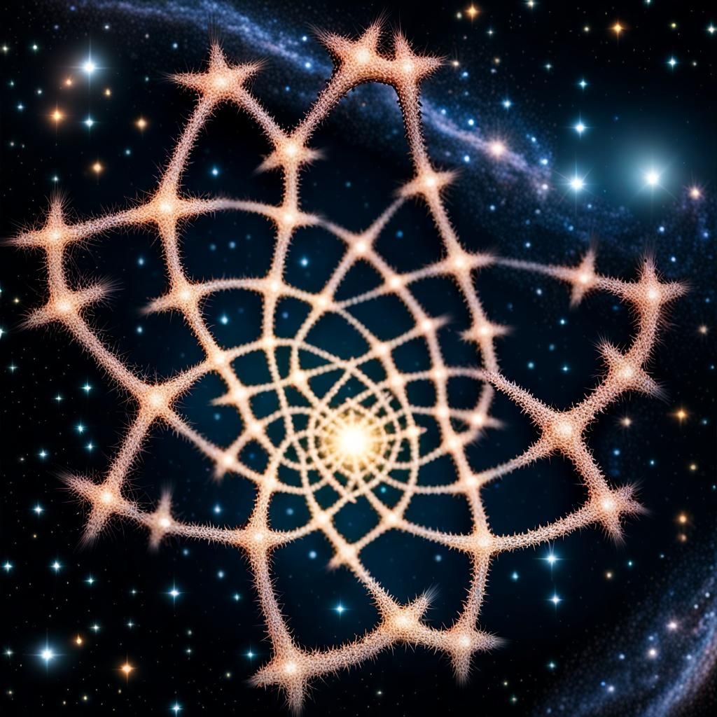 Human Star Galaxy in Double Helix Formation