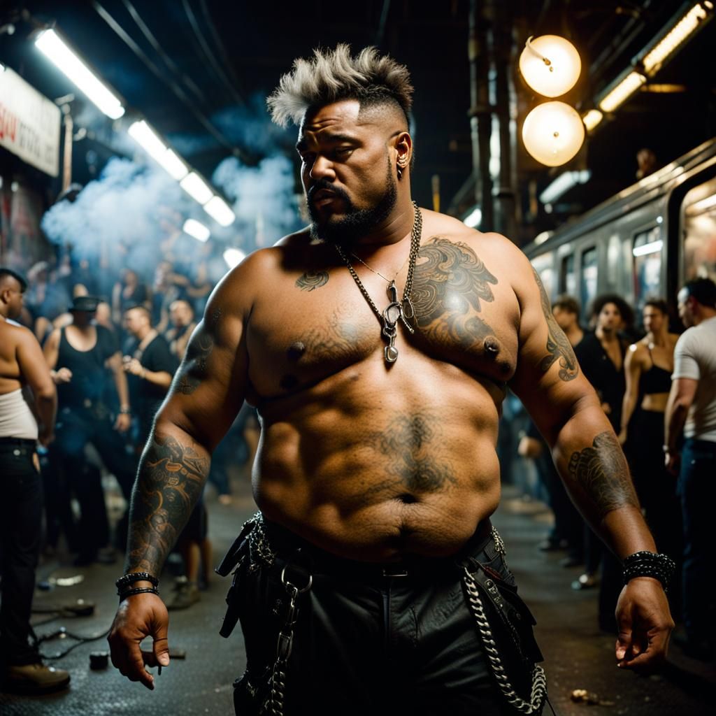 Dystopian New York Night: Street Photography Style