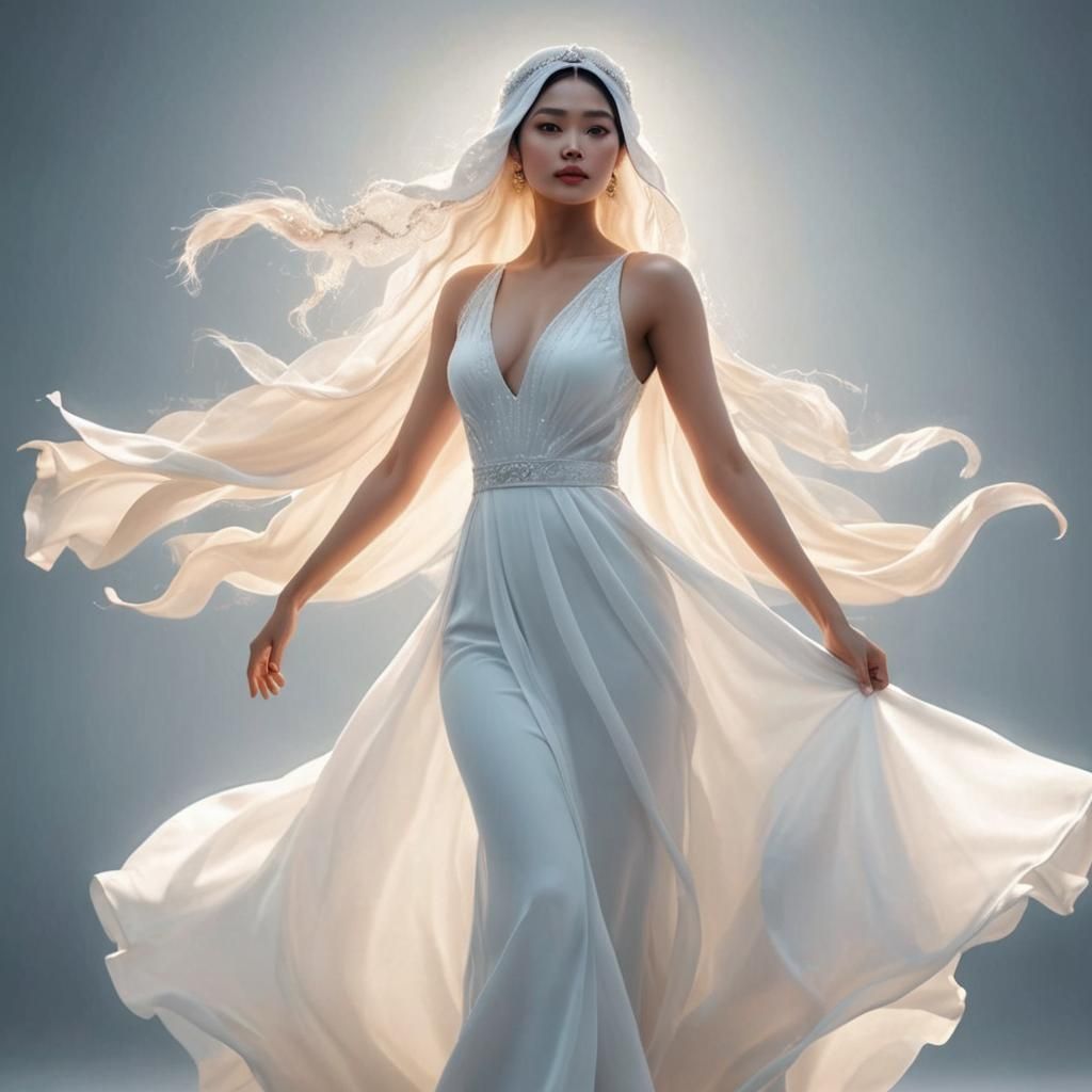 Feminine Beauty: Hyperrealistic Digital Portrait in 8K