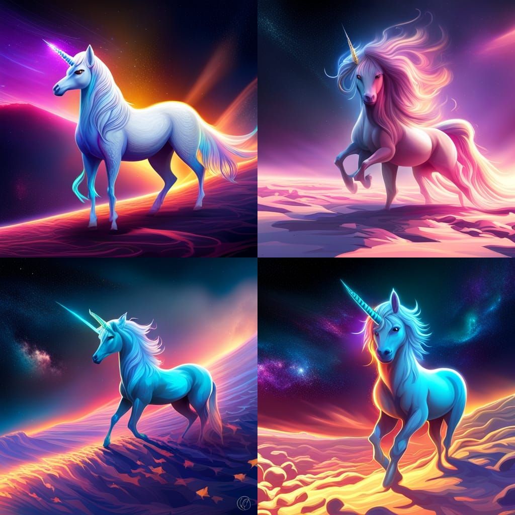 Cosmic Unicorn NFT Collectible: Space Art