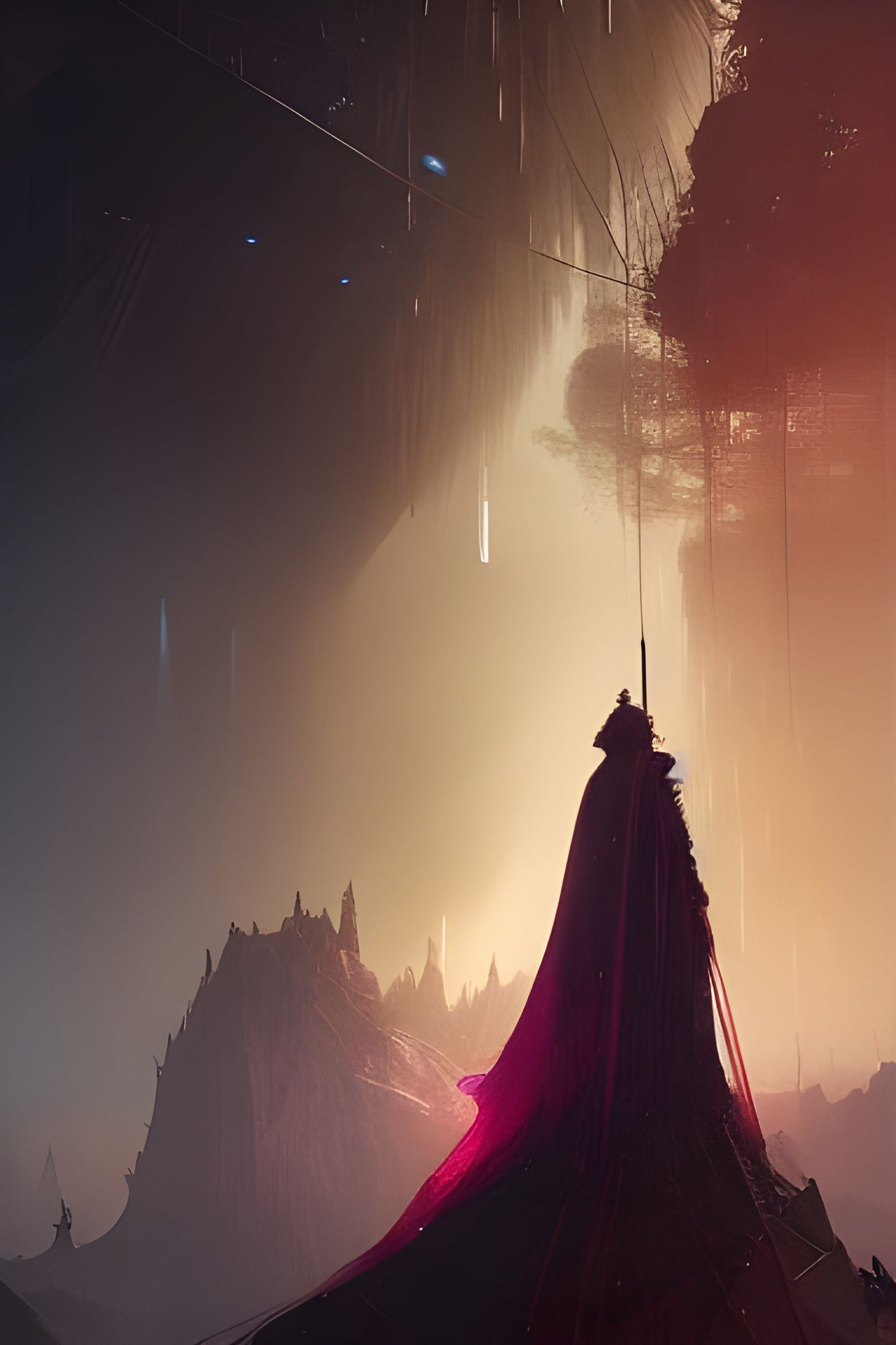 Hyperrealistic Giant Queen Elizabeth Portrait