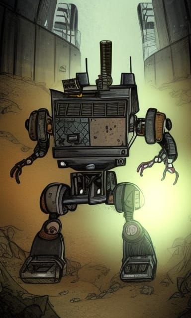 Underground Explorers Fight Robots: Gritty Post-Apocalyptic ...