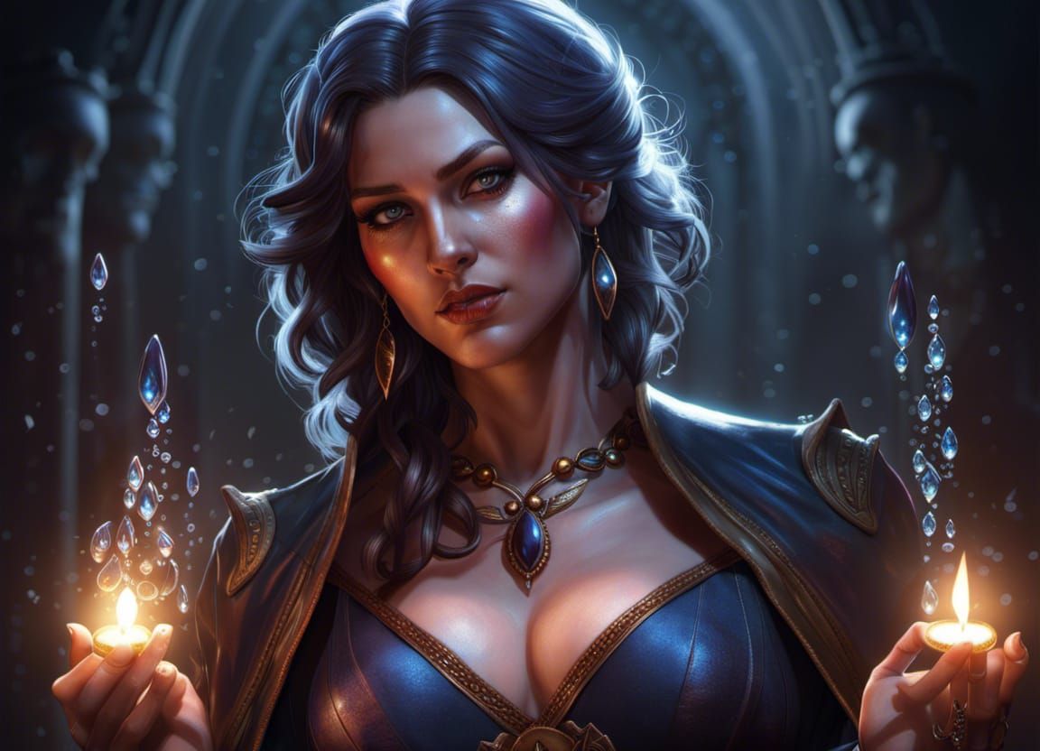 Fire and Ice Sorceress