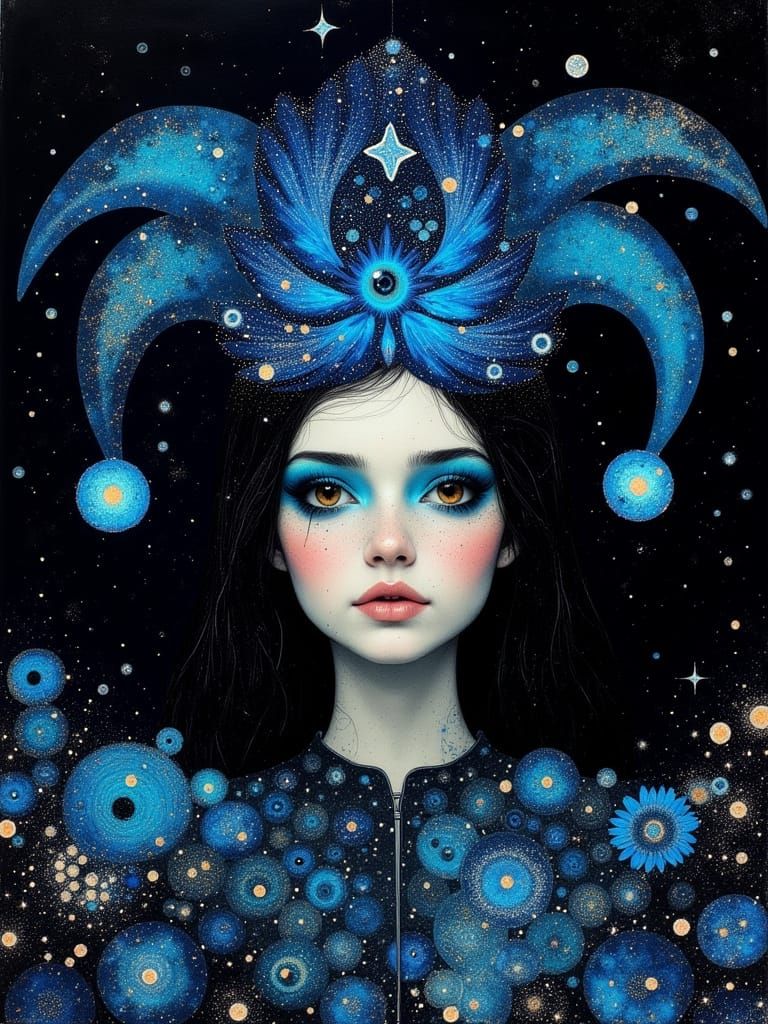 arlequin bleu de la nuit