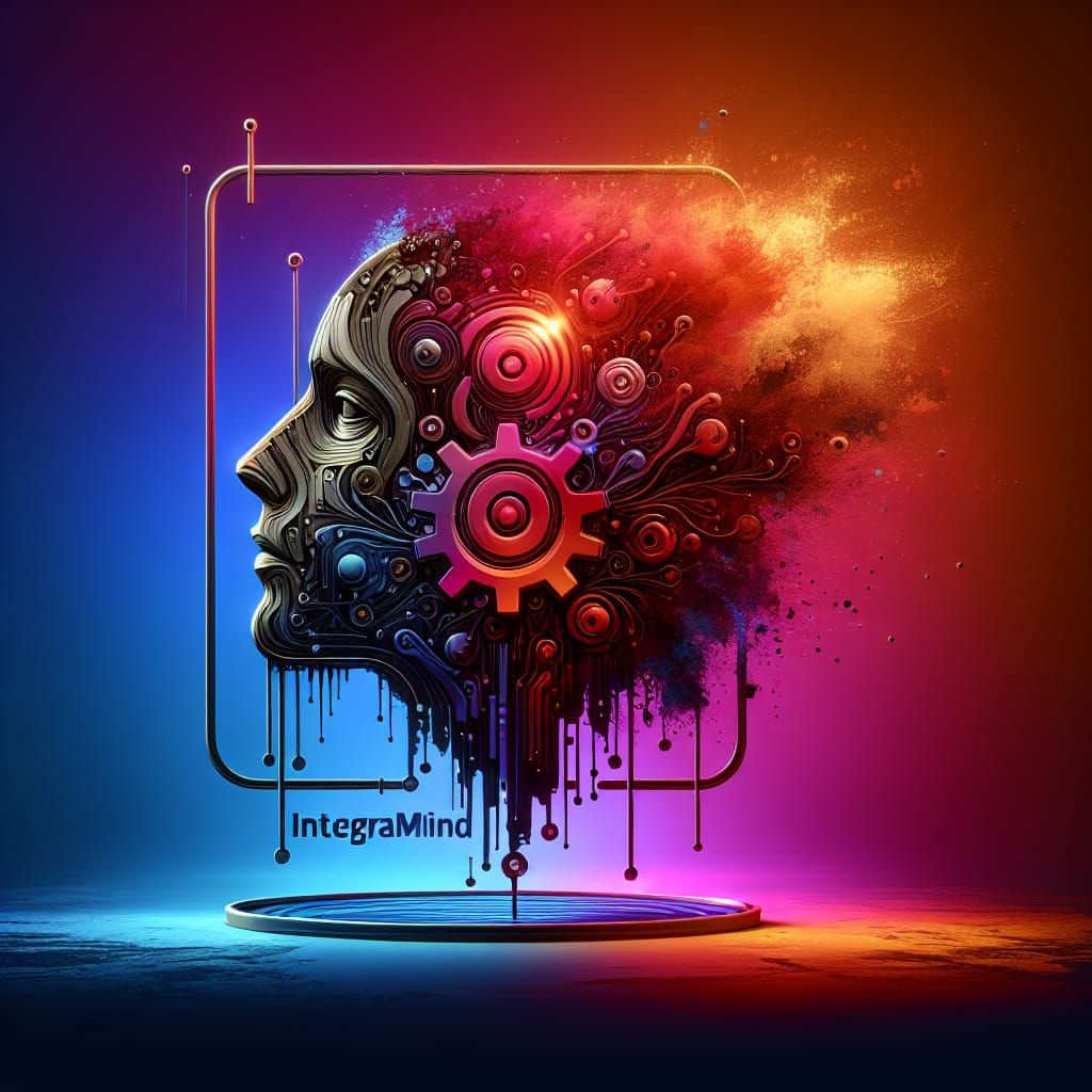 IntegraMind Logo Concept Art for AI Materials R&D