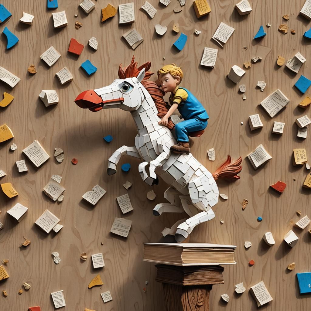 Surreal Sculpture: A Child's Drawing Comes to Life