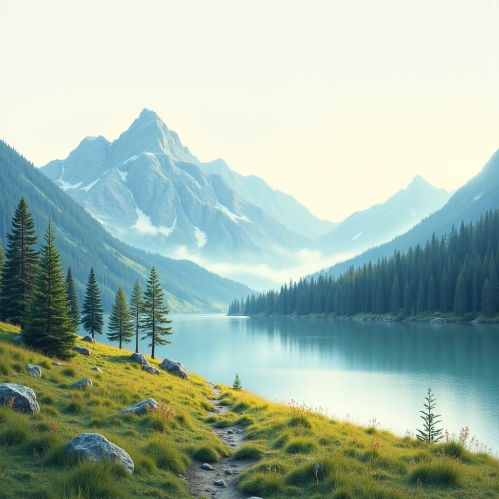 Serene Mountain Landscape