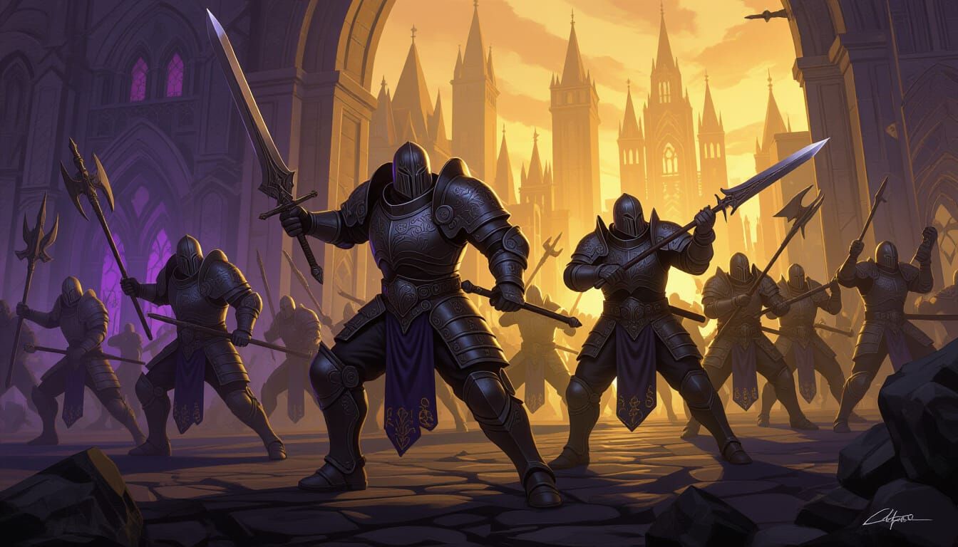 Warriors Charge Head On in Dark Fantasy Masterpiece