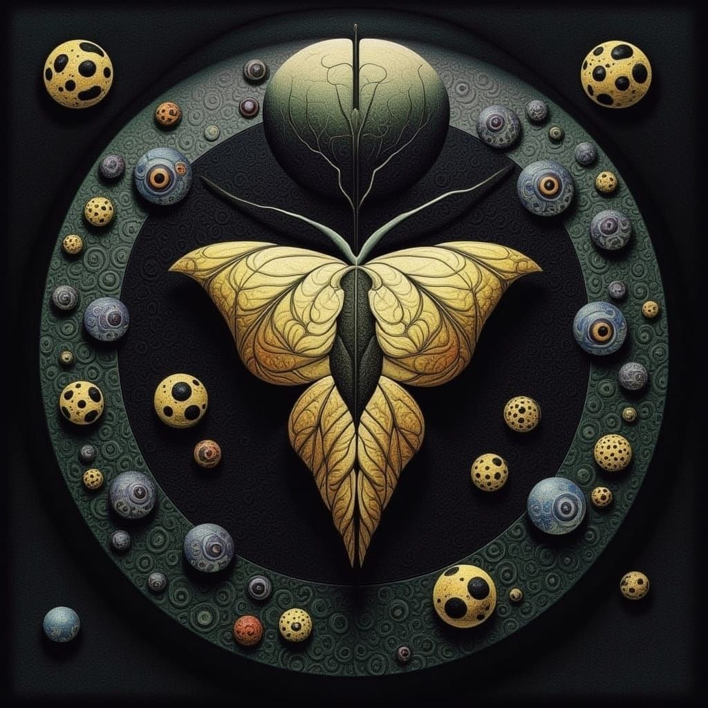 Moody Floral Design with Intricate Details