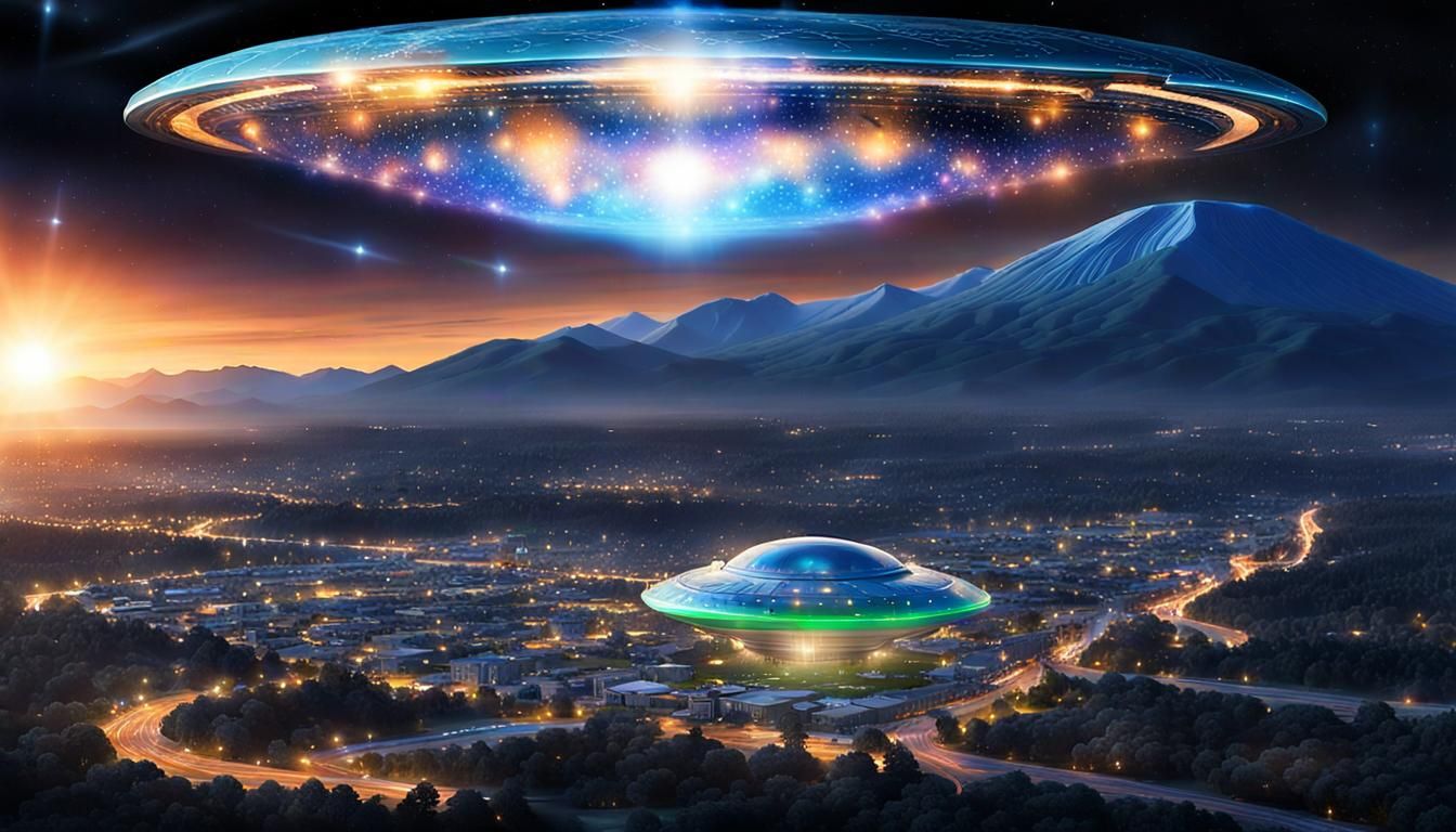 Galactic Federation UFO Sightings in Double Exposure