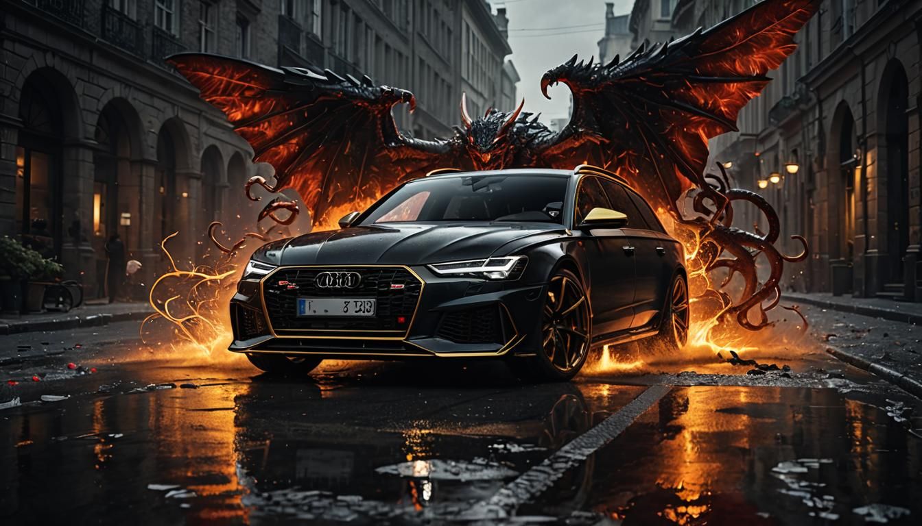 Audi RS6 in Dark Fantasy Style