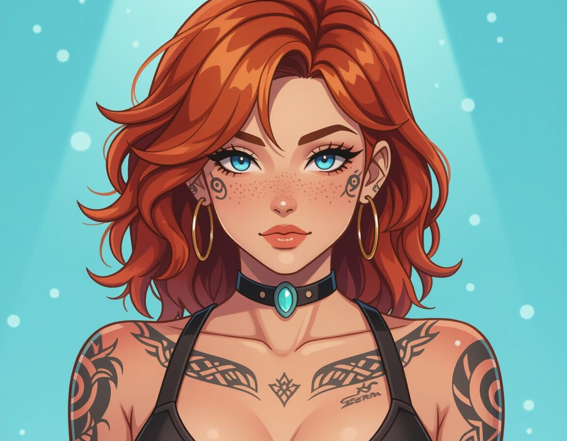 Fantasy Sci-Fi Anime Woman in Combat Gear