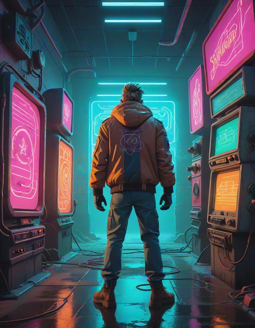 Rockstar Triumph in Brutalist Alleyway