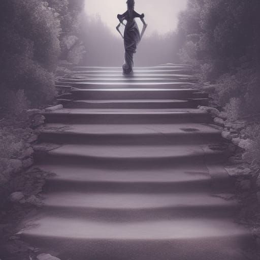 Staircase to Heaven: Epic Digital Matte Painting