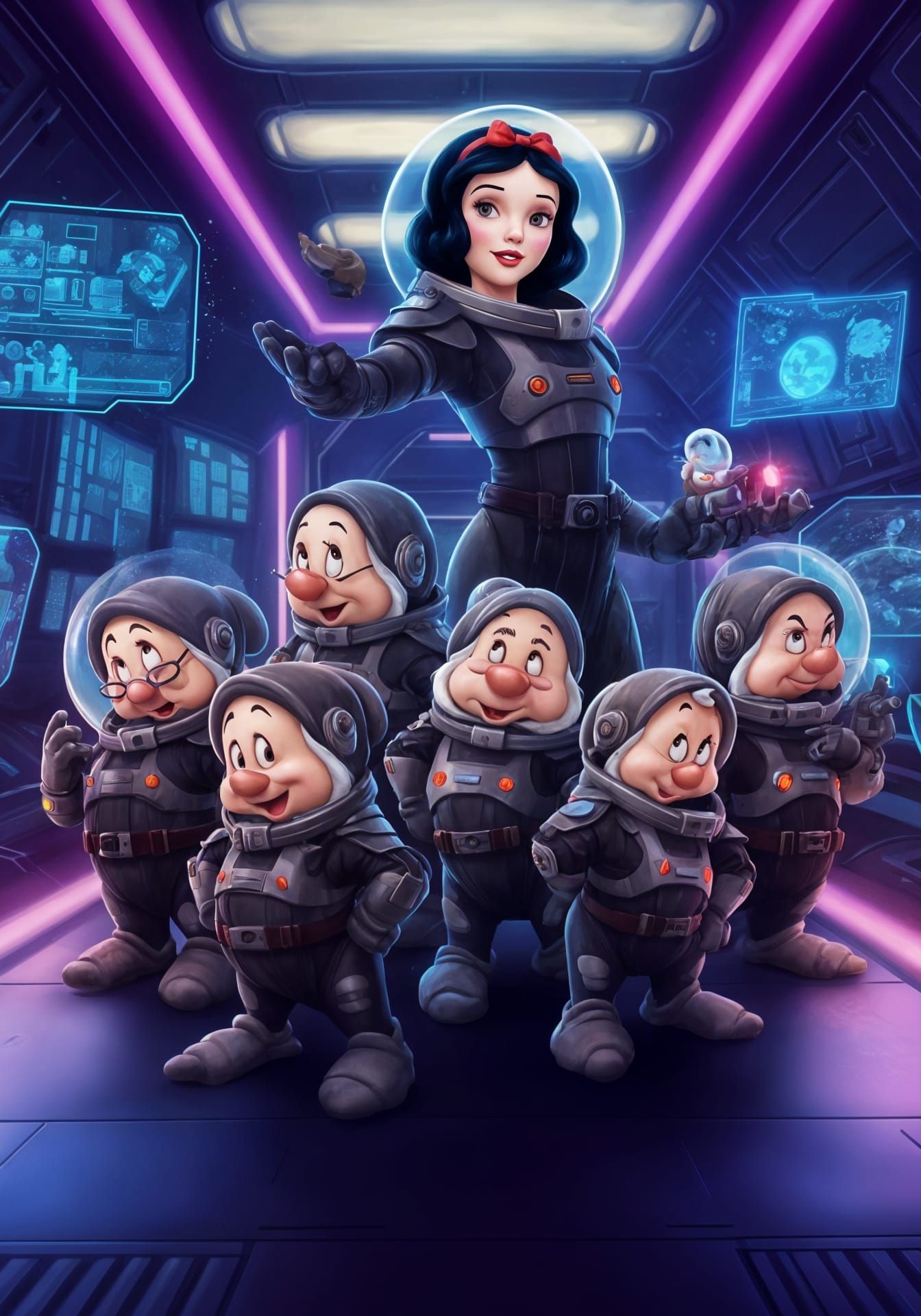 Snow White in Space: Sci-Fi Pixar Style