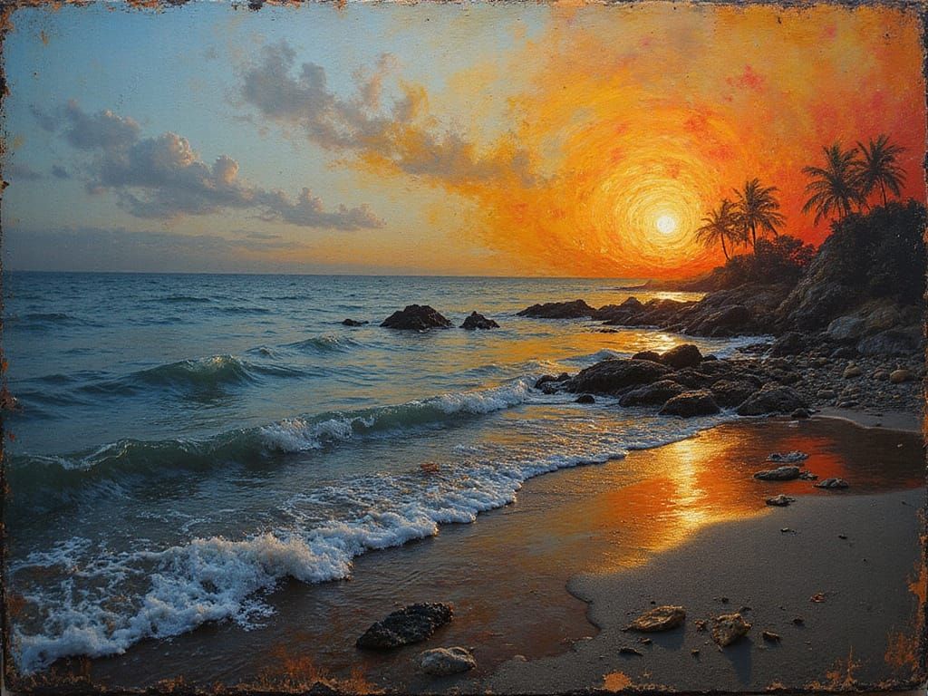 Charred and Rusty Liquified Muslin [lots of descriptive flow...