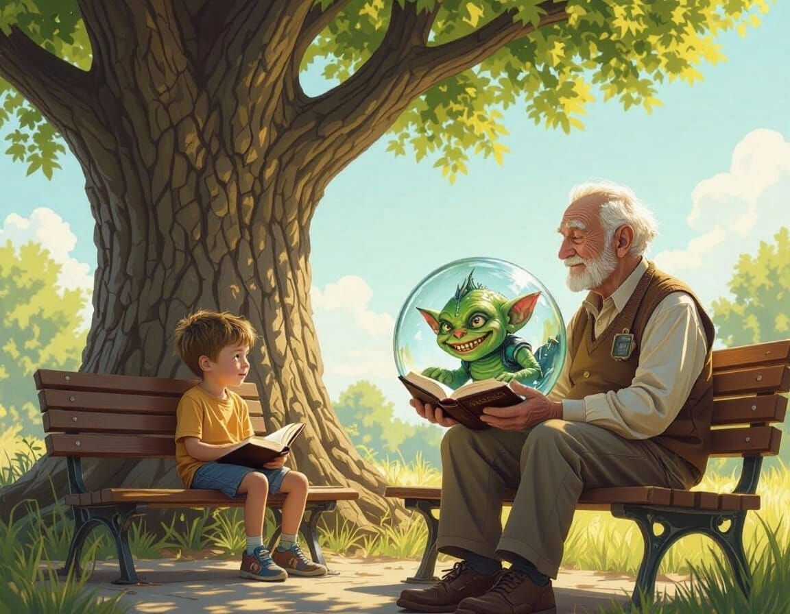 Child Holding a Bible